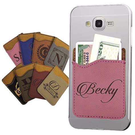 personalized card holder for phone.